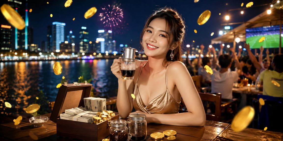 Người dùng miền Tây theo dõi kèo cá cược bóng đá bên ly cà phê ven sông Mekong
