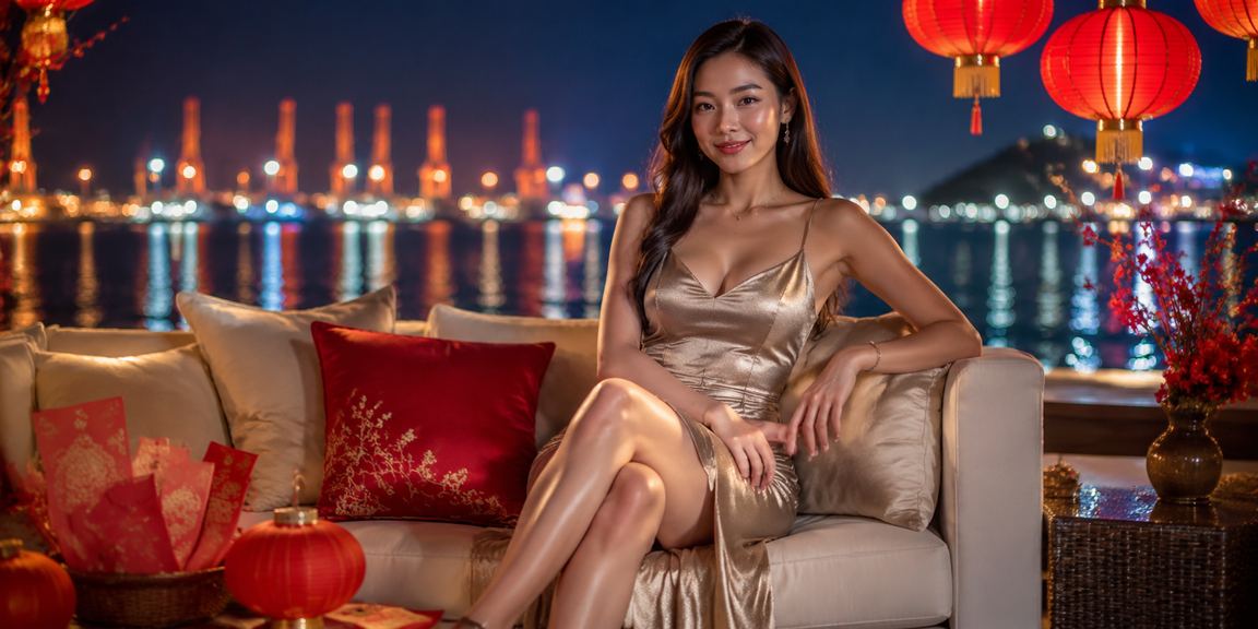 Đèn lồng và phong bì đỏ tại Vũng Tàu biểu trưng cho ưu đãi thưởng dịp lễ